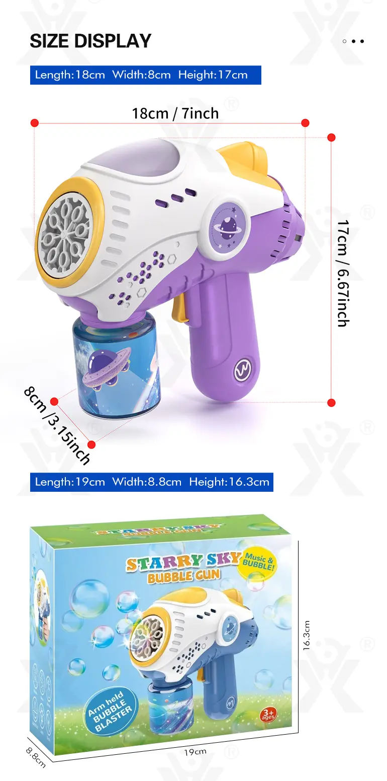 Sky Bubble Machine Gun 360° Leak-Proof (TG4330914) — product detail panel 10