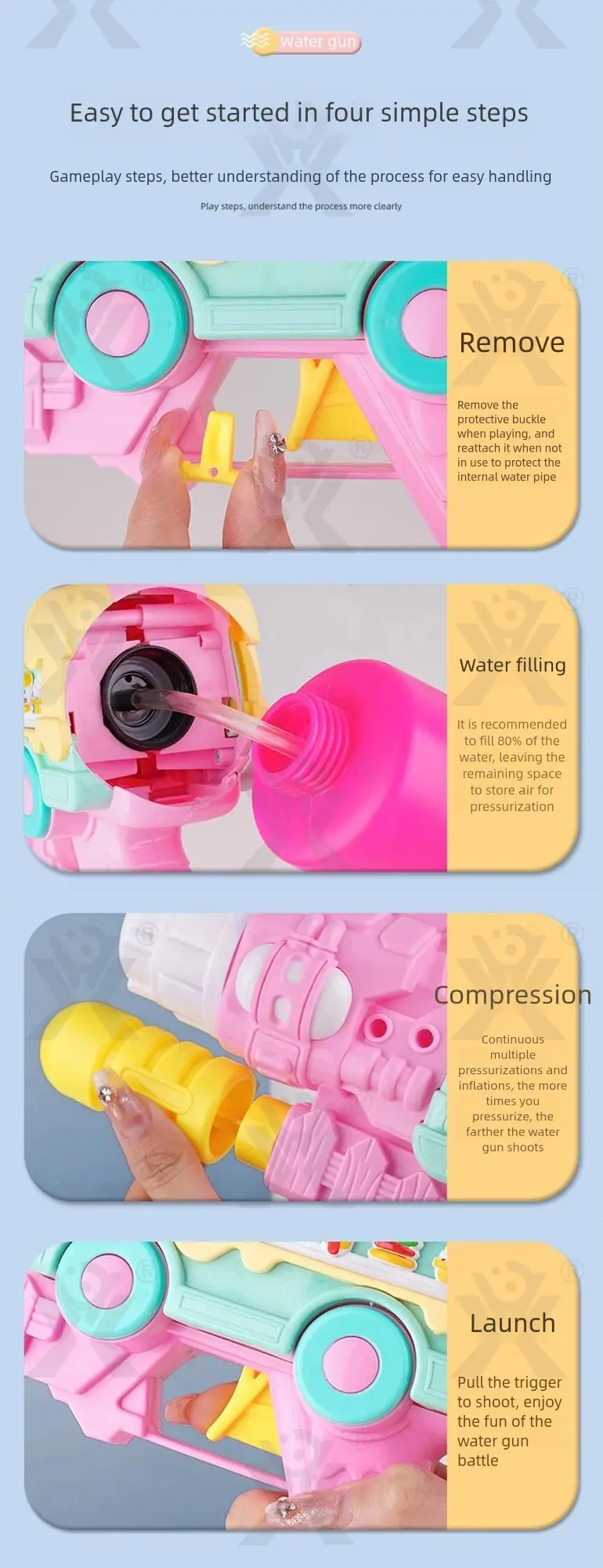 Kid Plastic Summer Water Gun (TG4935709) — product detail panel 5
