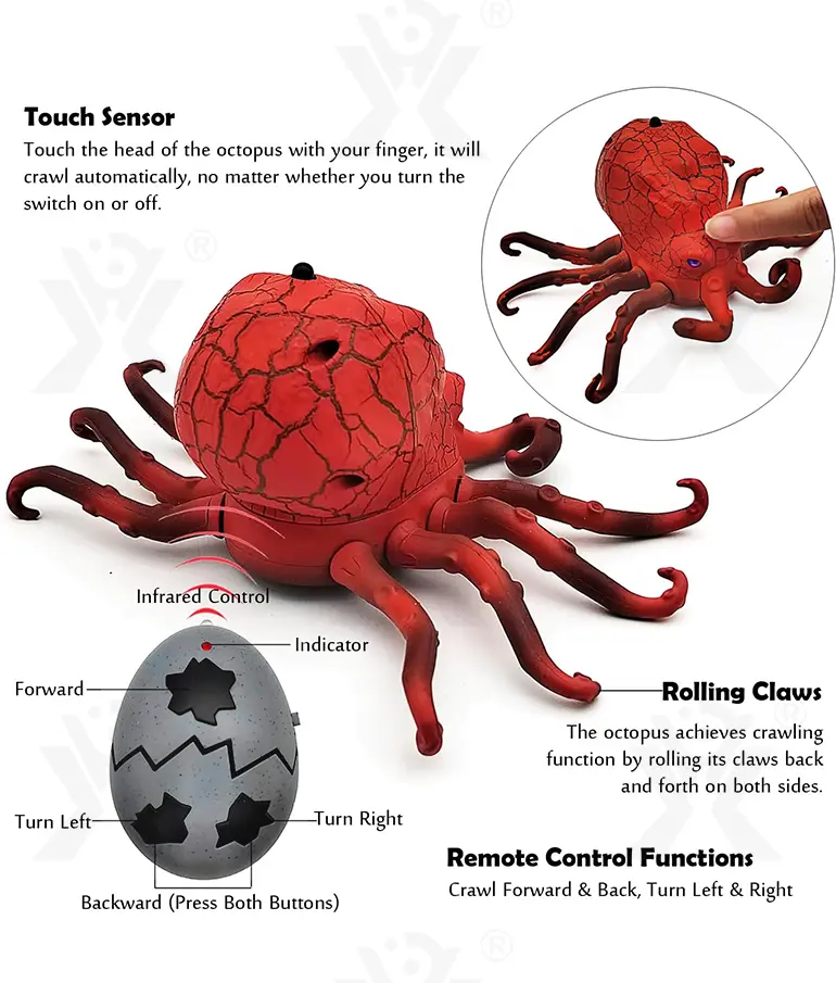 RC Octopus Toys, Fun RC Toys For Family Play (TG4877376) — product detail panel 3