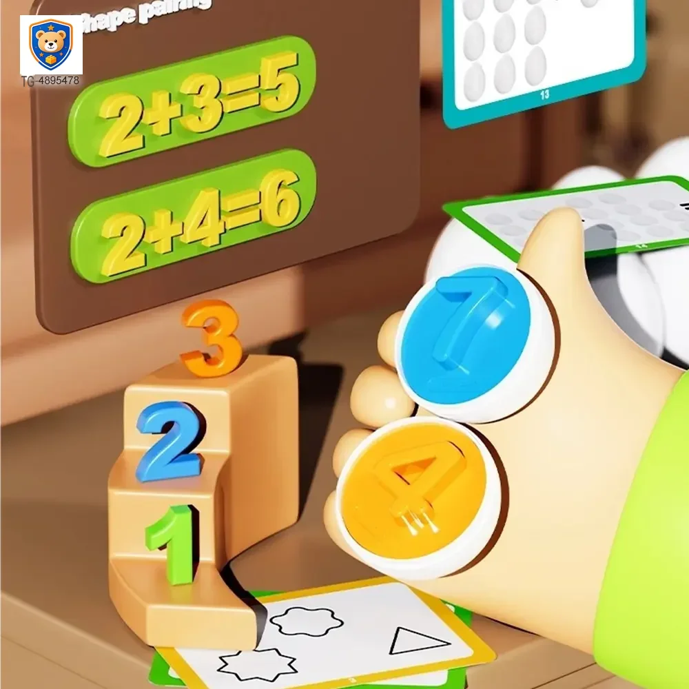 Chick Puzzle Matching Toy, Easter Egg Shape, For Shape and Color Recognition — product view 3