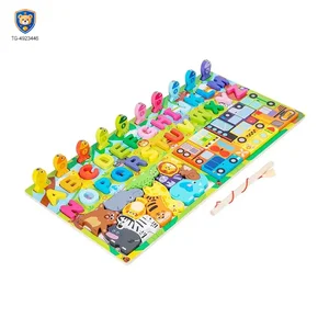 WholesaleKids Wooden Puzzle Toy, Math Game Included