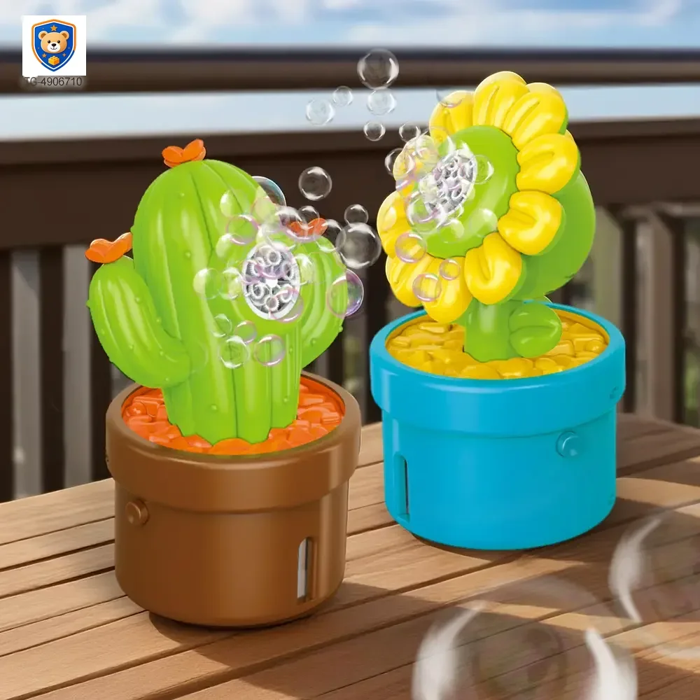 Plant-Shaped Bubble Machine Toy, Portable Cactus Bubble — product view 5
