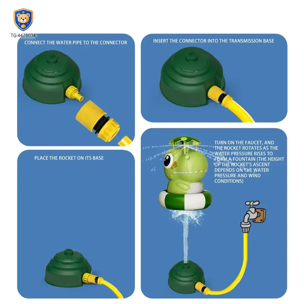 Dinosaur Water Rocket Sprinkler For Kids — product view 5
