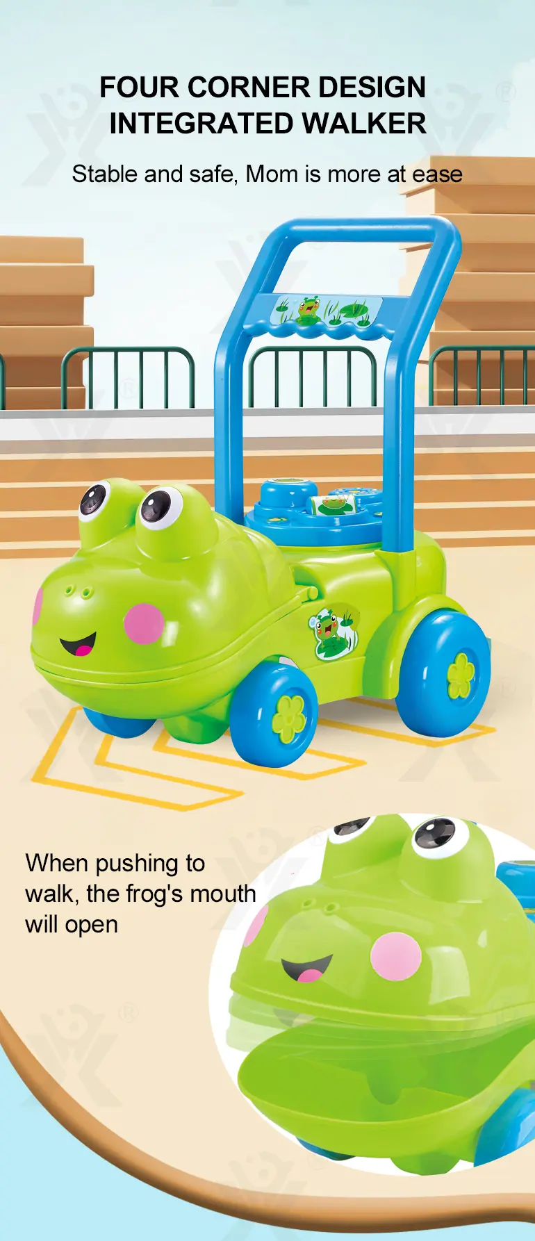 Lovely Frog Baby Walker (TG1527909) — product detail panel 3