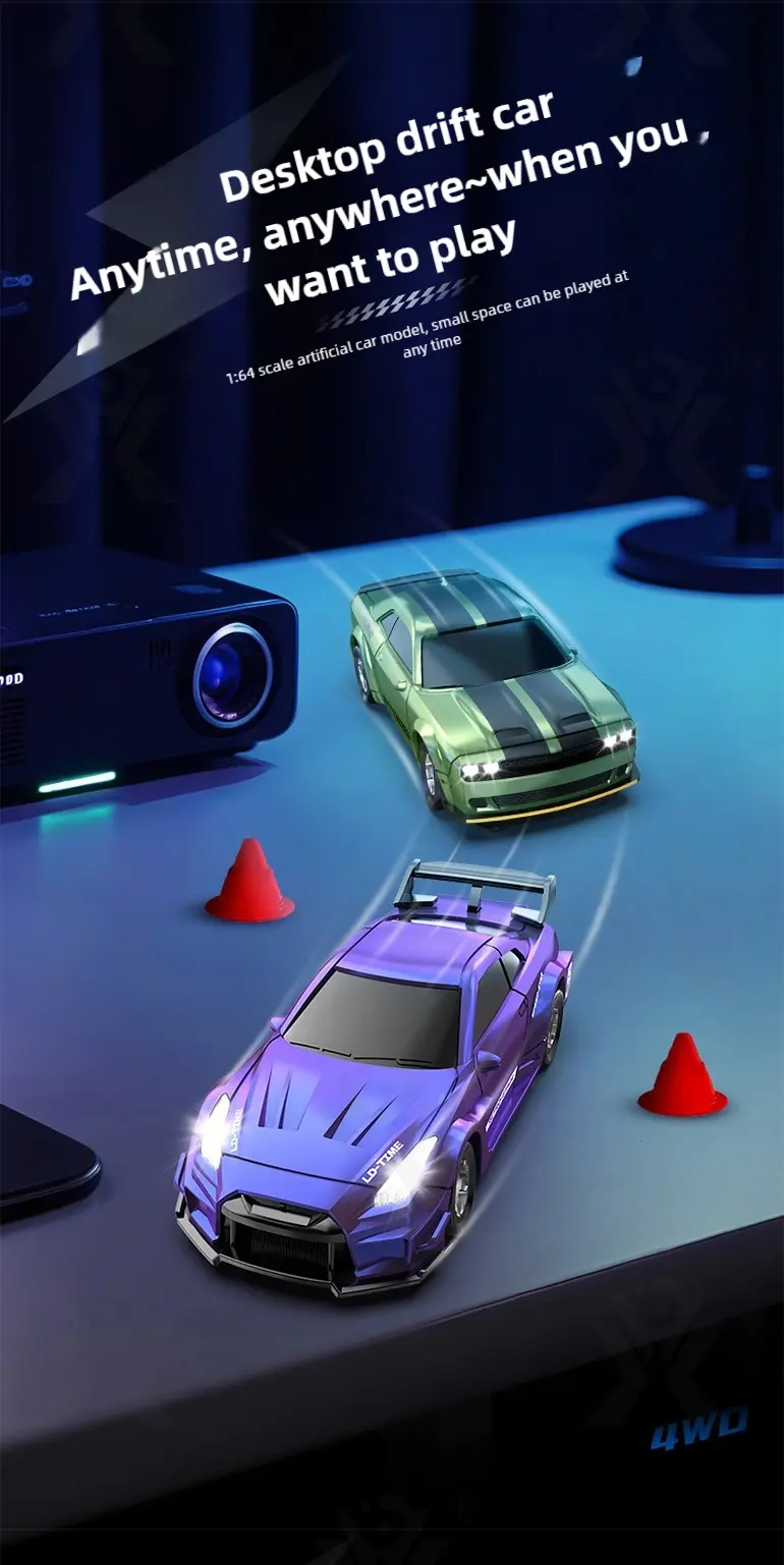 1: 64 Mini RC Car Toy, Remote Control Drift Car Toy (TG4964566) — product detail panel 4