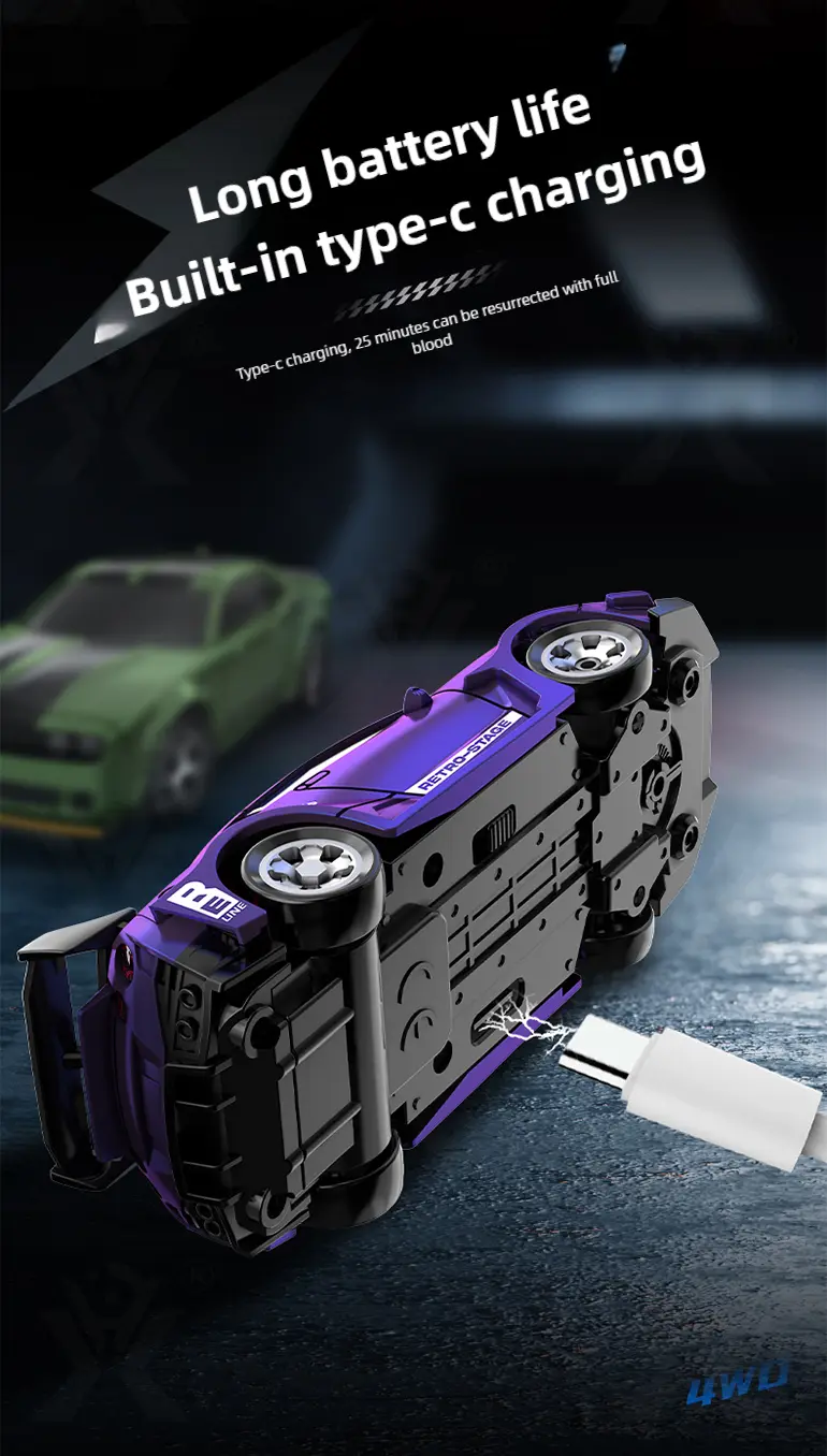 1: 64 Mini RC Car Toy, Remote Control Drift Car Toy (TG4964566) — product detail panel 7
