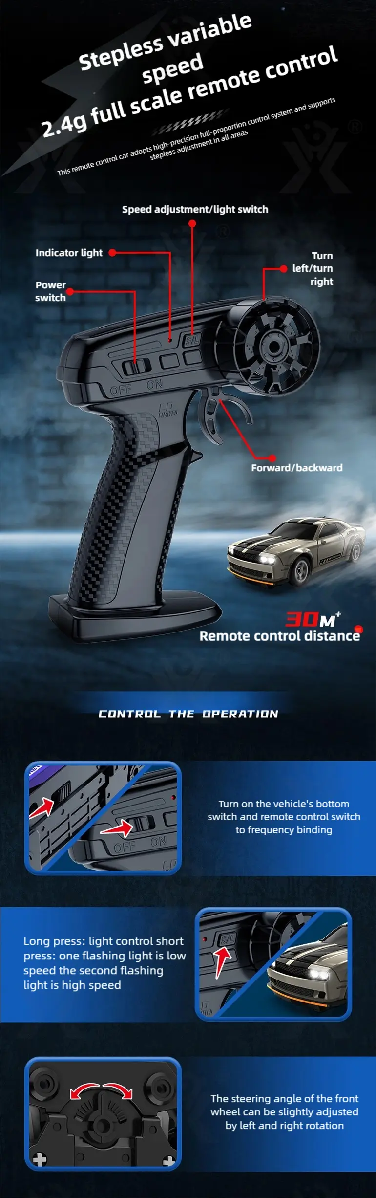 1: 64 Mini RC Car Toy, Remote Control Drift Car Toy (TG4964566) — product detail panel 8