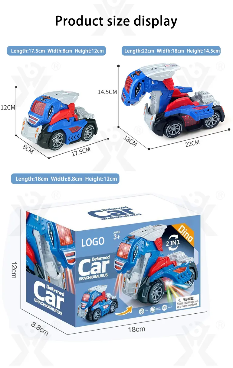 Dinosaur Engineering Car Toy, Deformation Dinosaur Robot Car Toy (TG4470643) — product detail panel 8