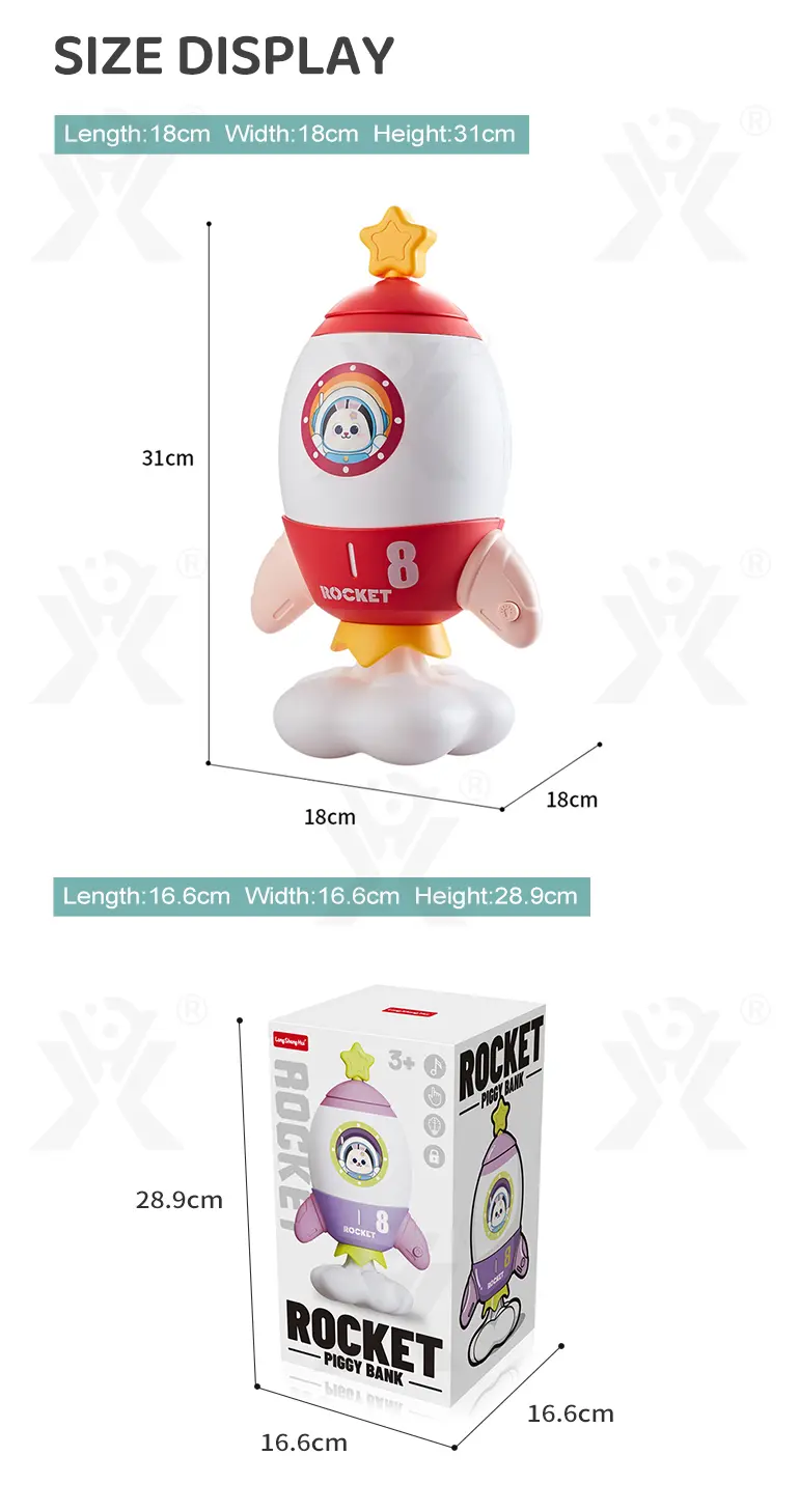 Custom Rocket Piggy Bank (TG400753701) — product detail panel 11