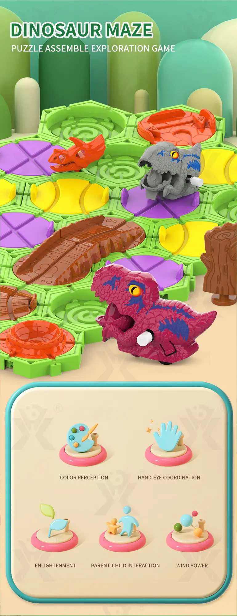 Dinosaur Maze Game (TG3922630) — product detail panel 1