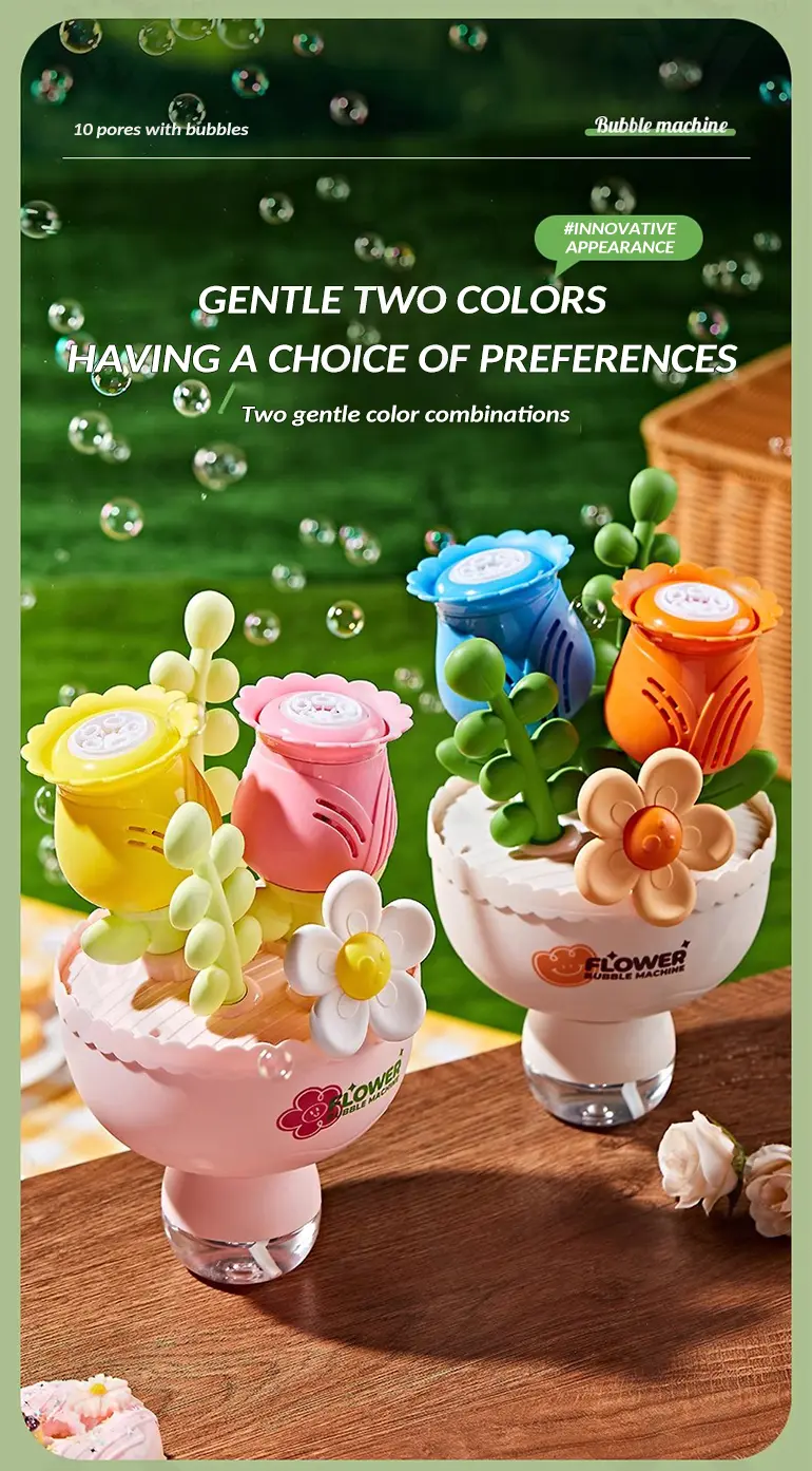 Electric Handheld Flower Bubble Machine Toy (TG4923029) — product detail panel 8