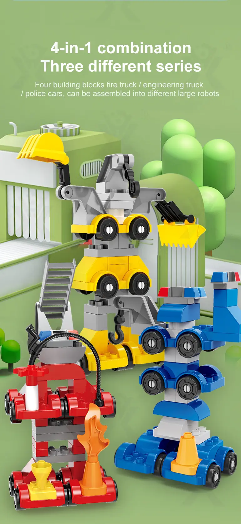 Playhouse Block Toy with Cars (TG4067814) — product detail panel 9