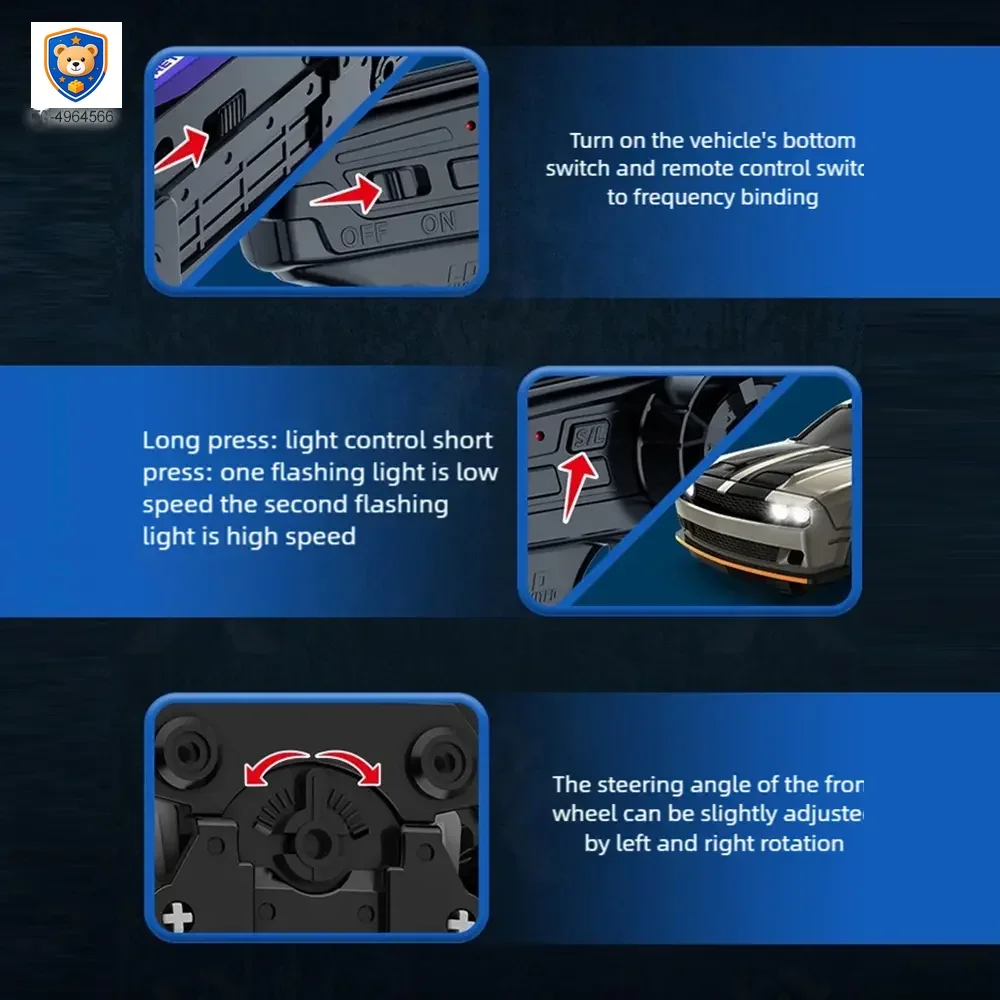 1: 64 Mini RC Car Toy, Remote Control Drift Car Toy — product view 4
