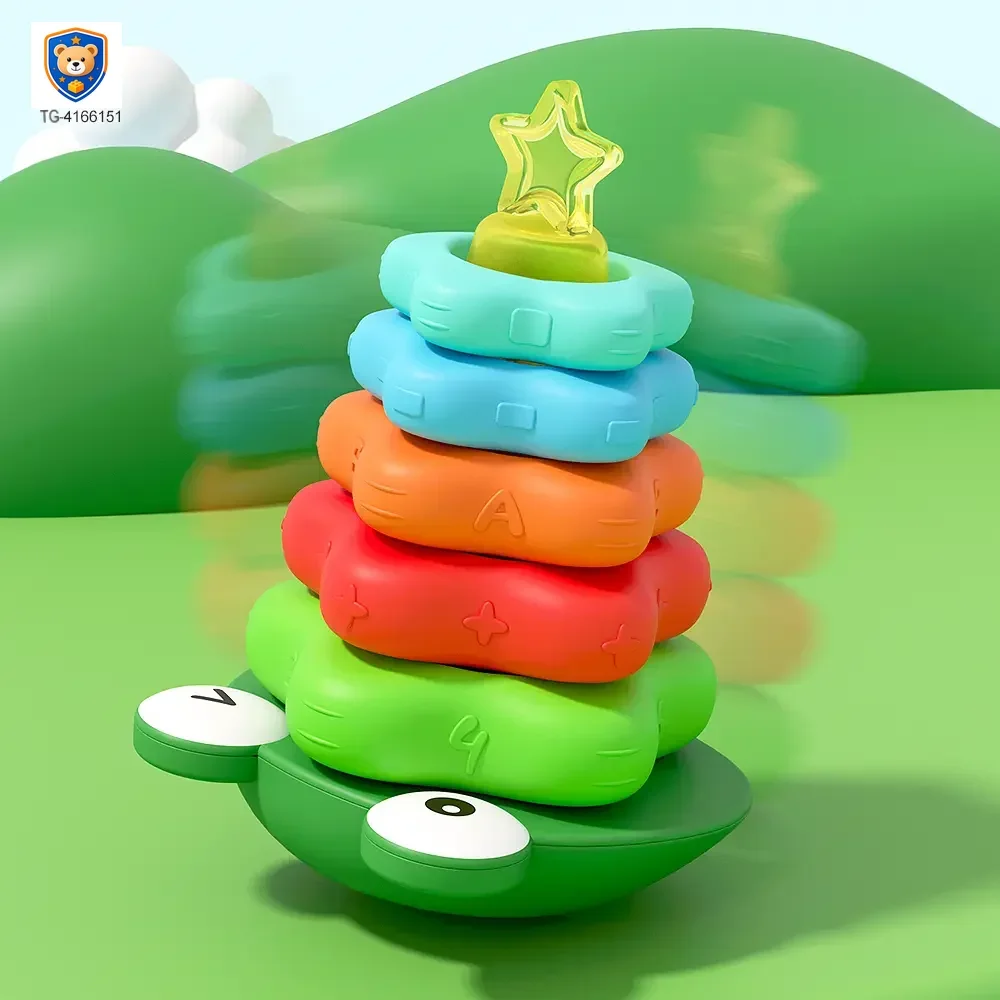 Frog Tumbler Stack Toy — product view 3