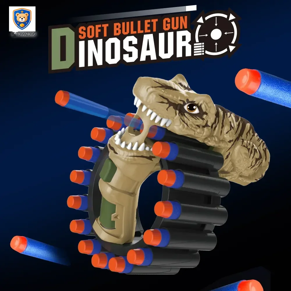 Soft Bullet Gun Toy with Dinosaur Shape — product view 3