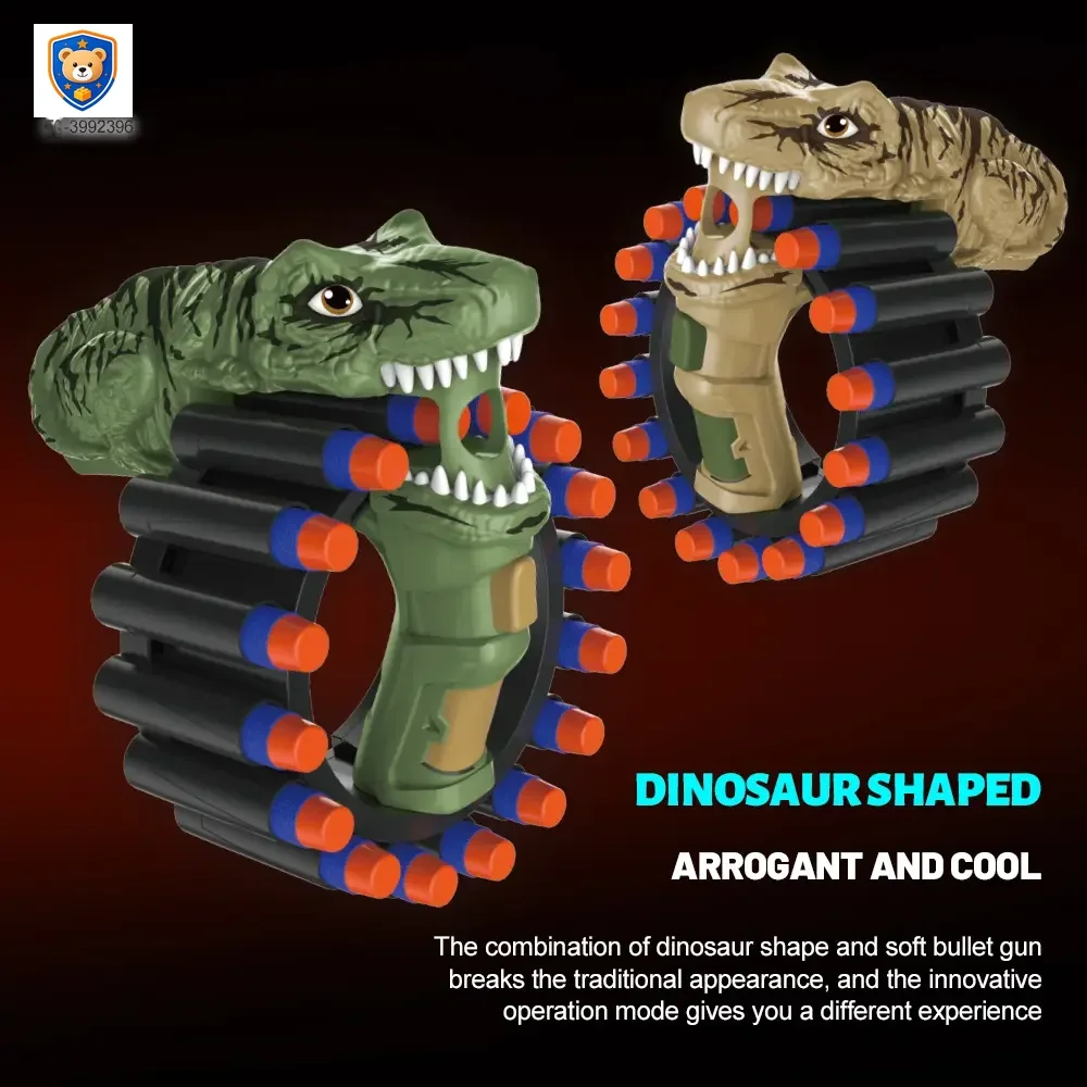 Soft Bullet Gun Toy with Dinosaur Shape — product view 4