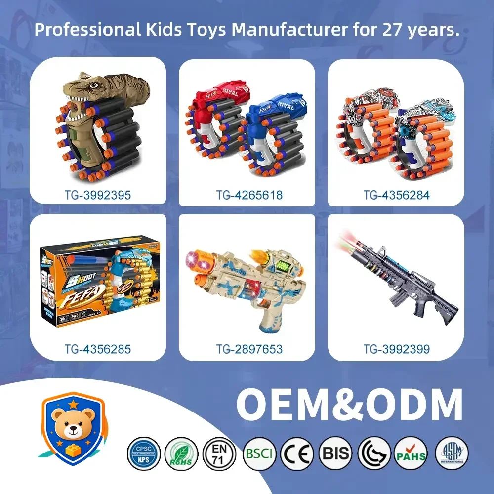 Soft Bullet Gun Toy with Dinosaur Shape — product view 9