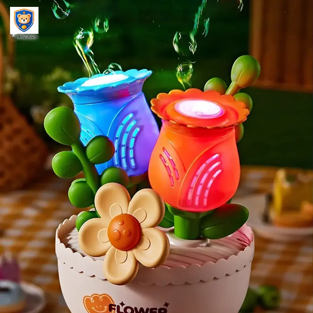 Electric Handheld Flower Bubble Machine Toy — product view 4