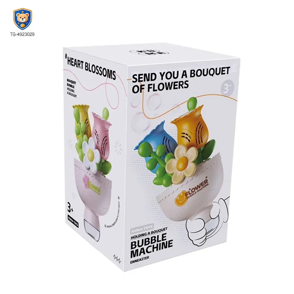 Electric Handheld Flower Bubble Machine Toy — product view 5