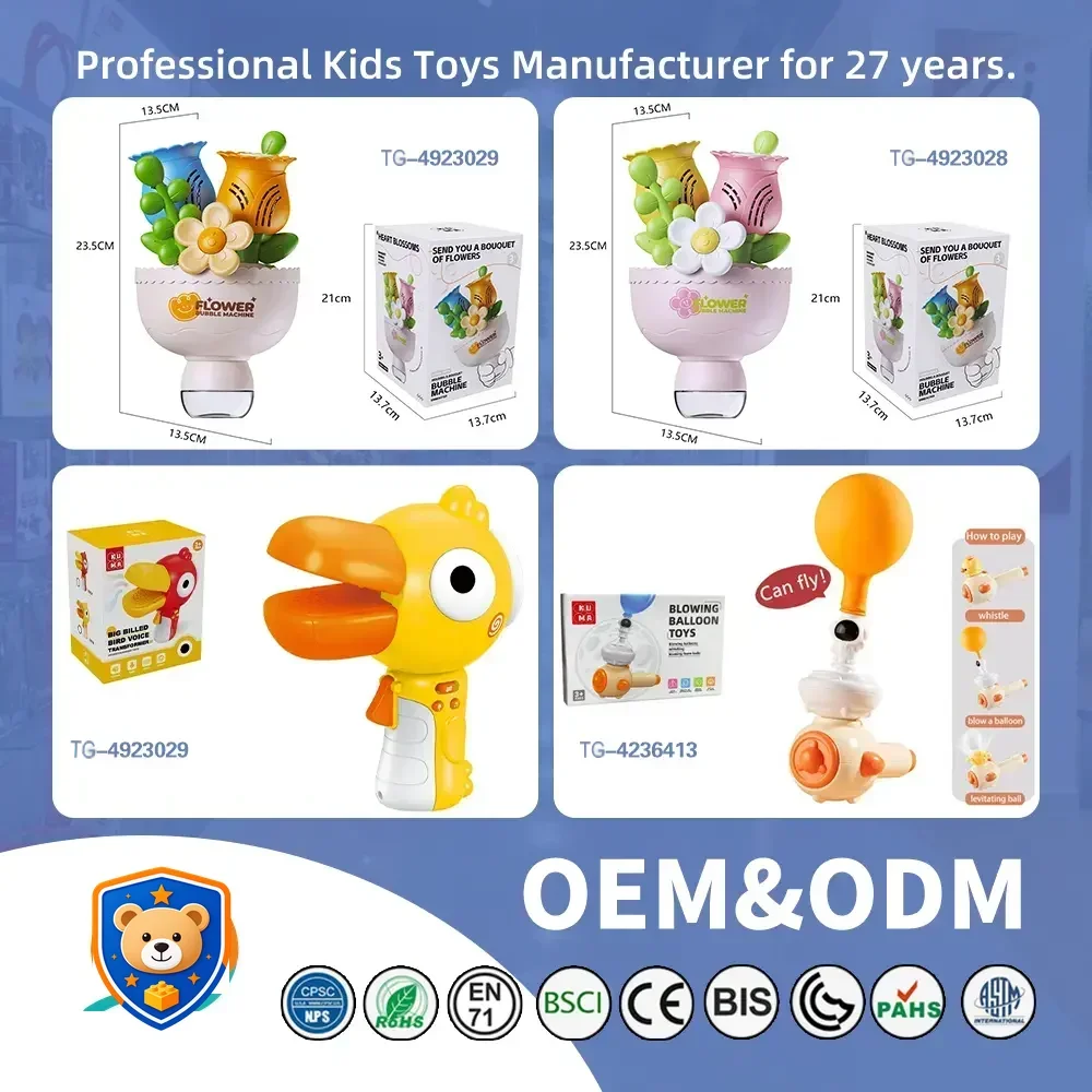Electric Handheld Flower Bubble Machine Toy — product view 6