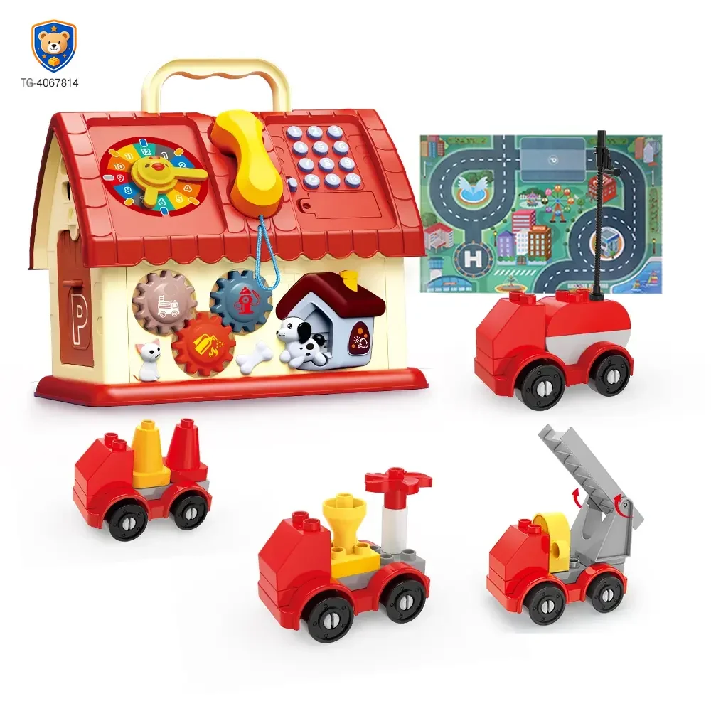 Playhouse Block Toy with Cars — product view 1