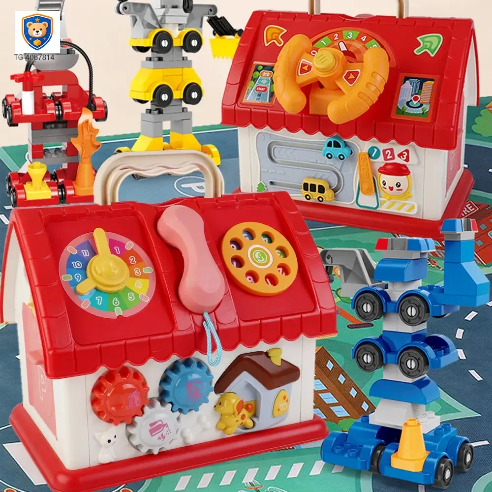 Playhouse Block Toy with Cars — product view 2