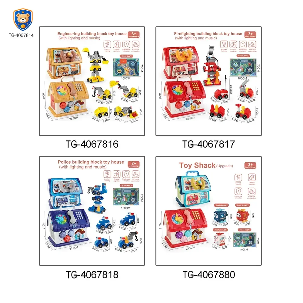 Playhouse Block Toy with Cars — product view 5