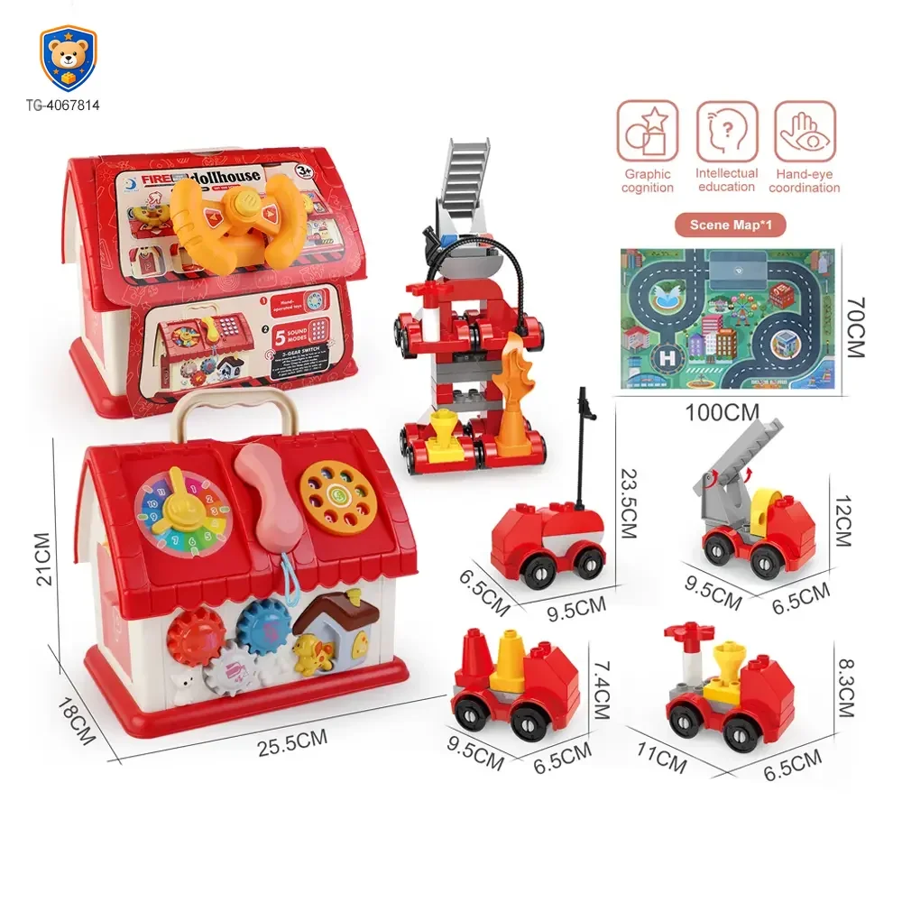 Playhouse Block Toy with Cars — product view 7