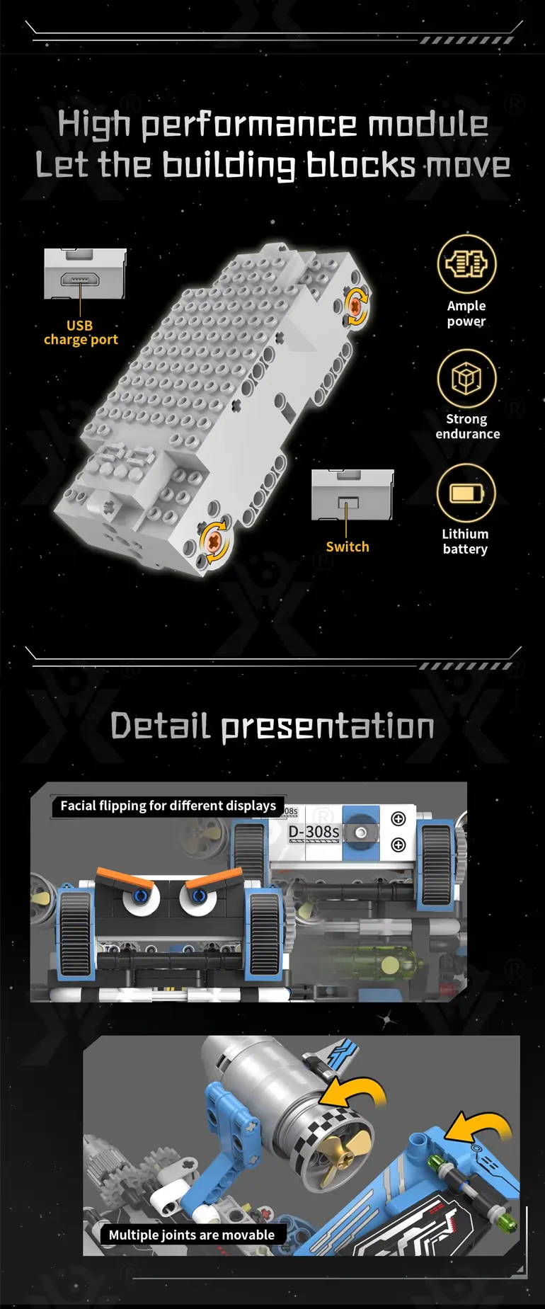 3 in 1 Programmable Robotics Kit with Remote and App Control, STEM Educational Building Toy For Kids (TG4989966) — product detail panel 5