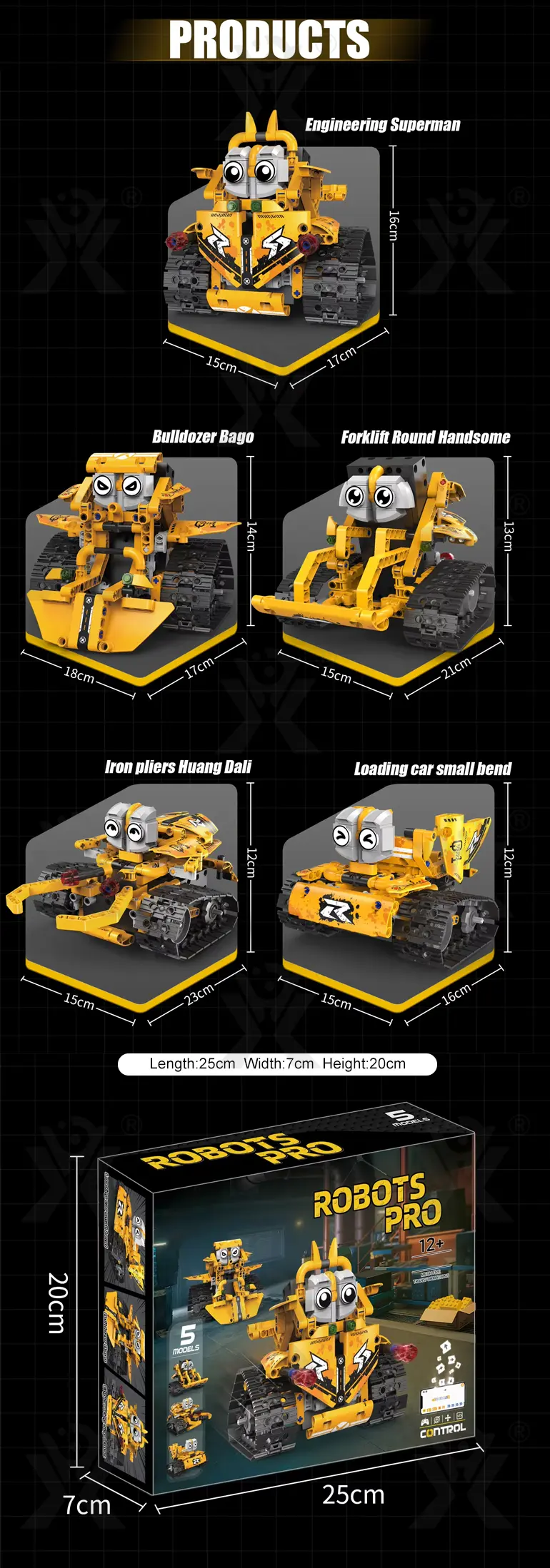 5-in-1 Robot Building Set, Remote and App Control Compatible (TG4989967) — product detail panel 6