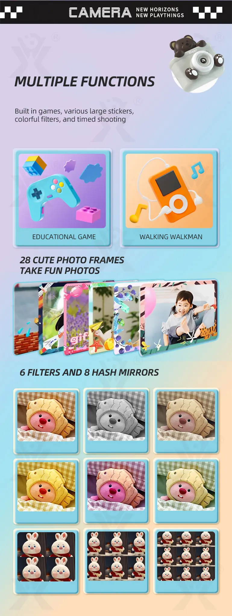 Kids Digital Cartoon Camera Toy (TG44305919) — product detail panel 9
