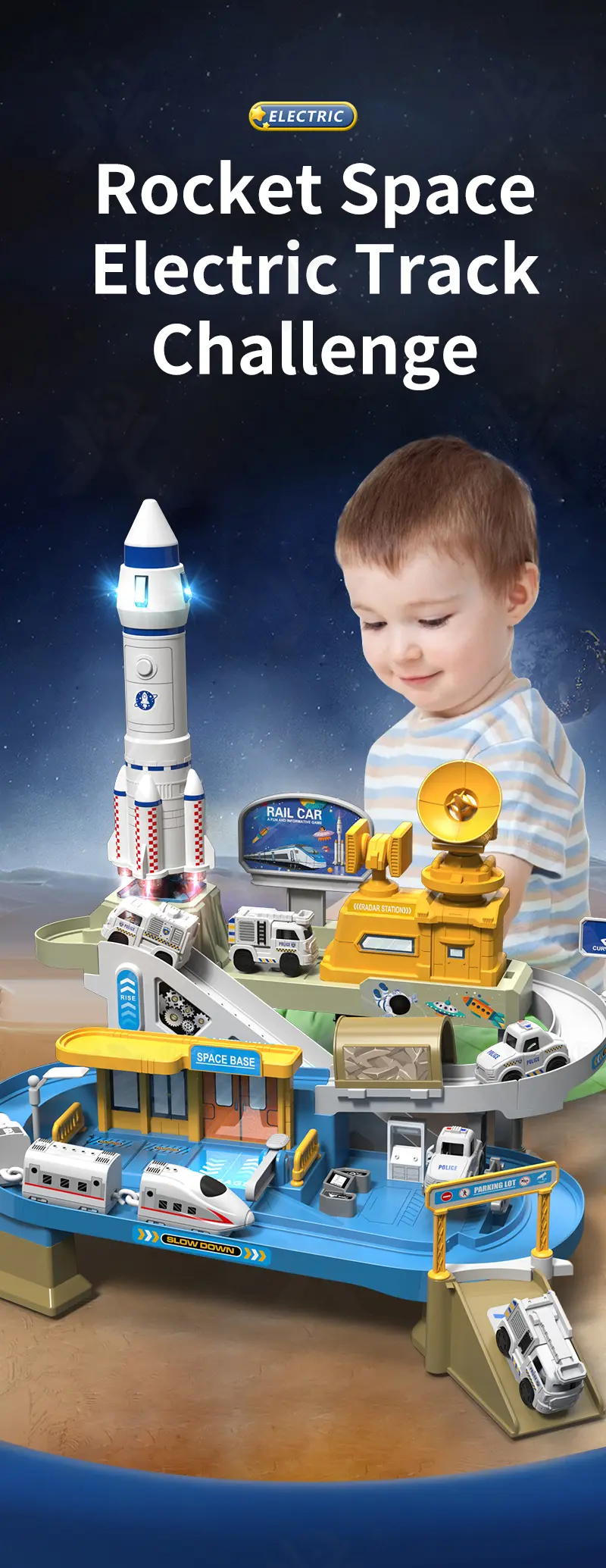 Space-Themed Track Toy Set (TG4834526) — product detail panel 1