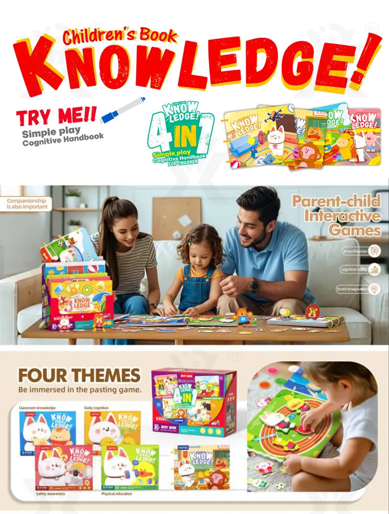 Educational Cognitive Sticker Book-Educational Toys For Infants (TG4849361) — product detail panel 1