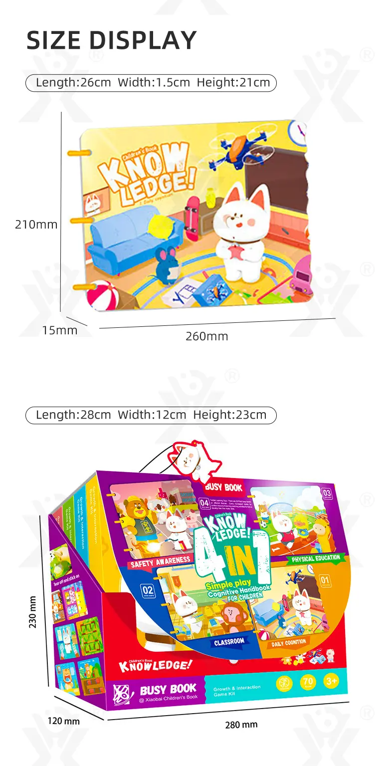 Educational Cognitive Sticker Book-Educational Toys For Infants (TG4849361) — product detail panel 5