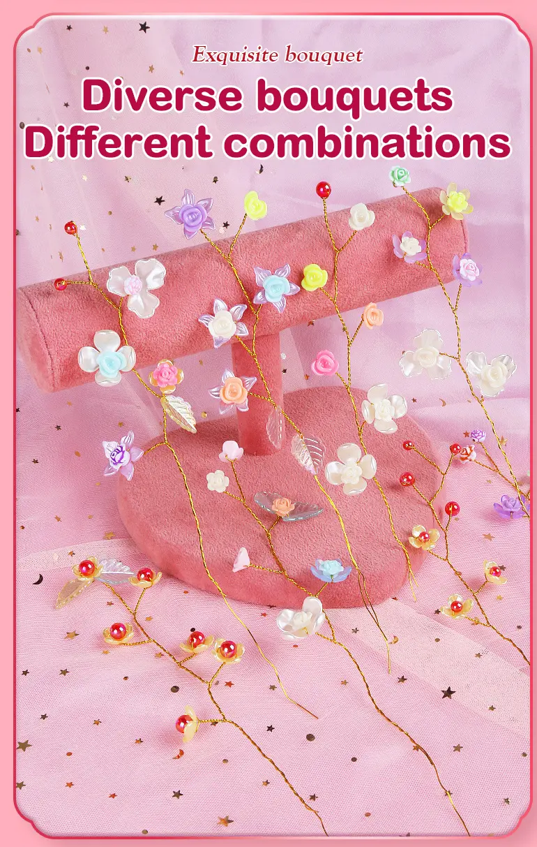 DIY Handmade Floral Toy, Beaded Bouquet Craft Kit (TG4456179) — product detail panel 4