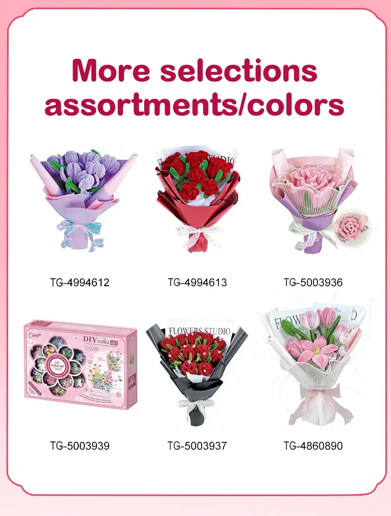 DIY Handmade Floral Toy, Beaded Bouquet Craft Kit (TG4456179) — product detail panel 6