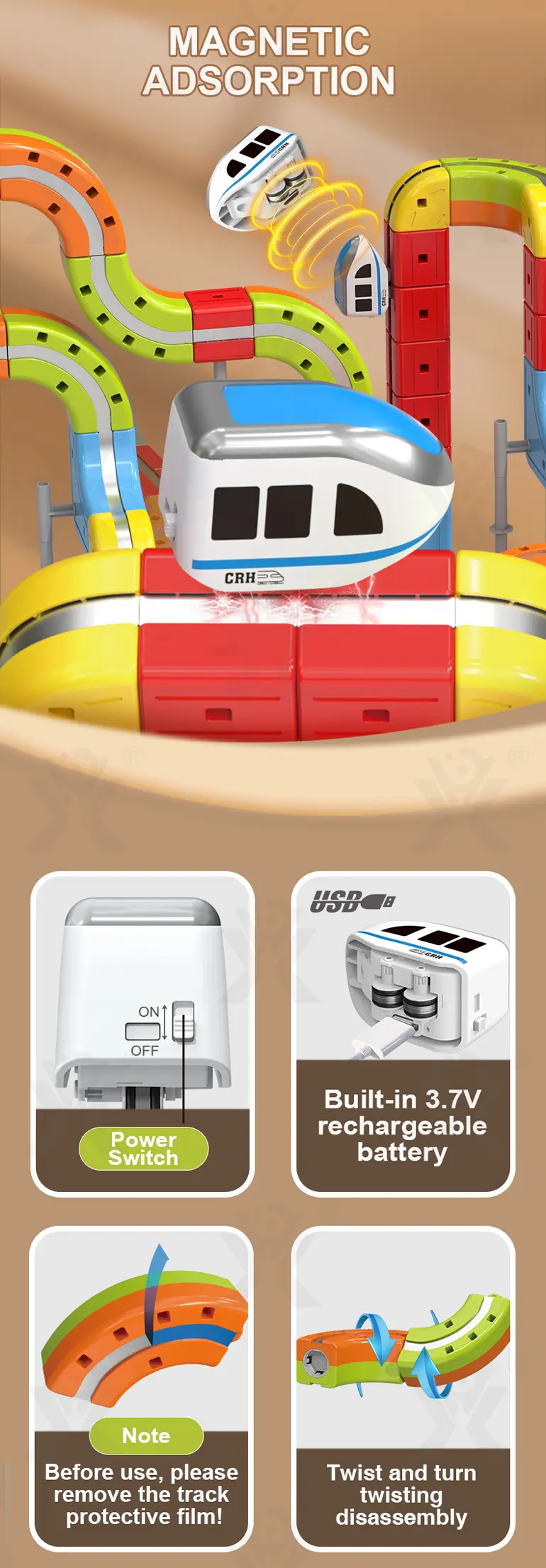 Magnetic Levitation Track Toy Set (TG5109665) — product detail panel 3