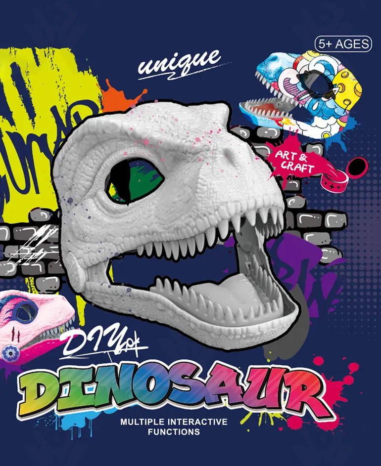 DIY Dinosaur Mask with Movable Jaw (TG493420802) — product detail panel 1