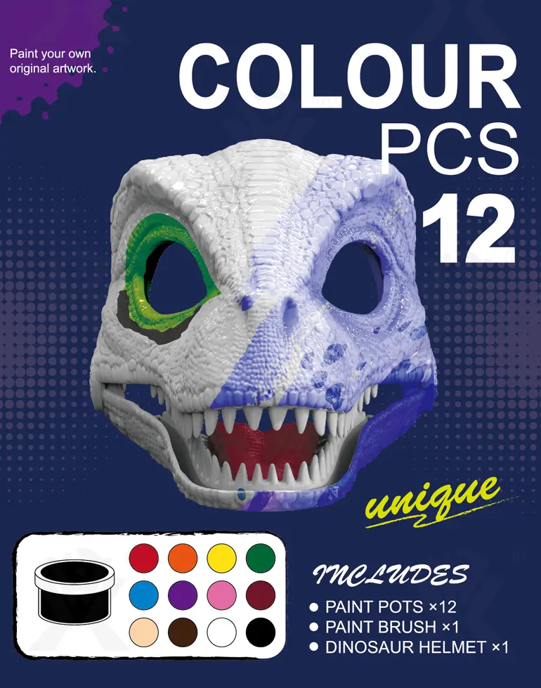 DIY Dinosaur Mask with Movable Jaw (TG493420802) — product detail panel 2