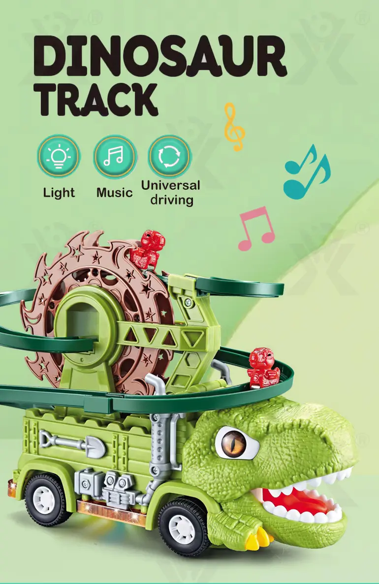 Dinosaur Slide Track Car Toys Set (TG5020499) — product detail panel 1