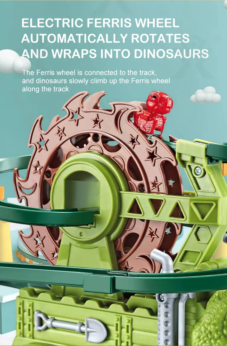 Dinosaur Slide Track Car Toys Set (TG5020499) — product detail panel 4