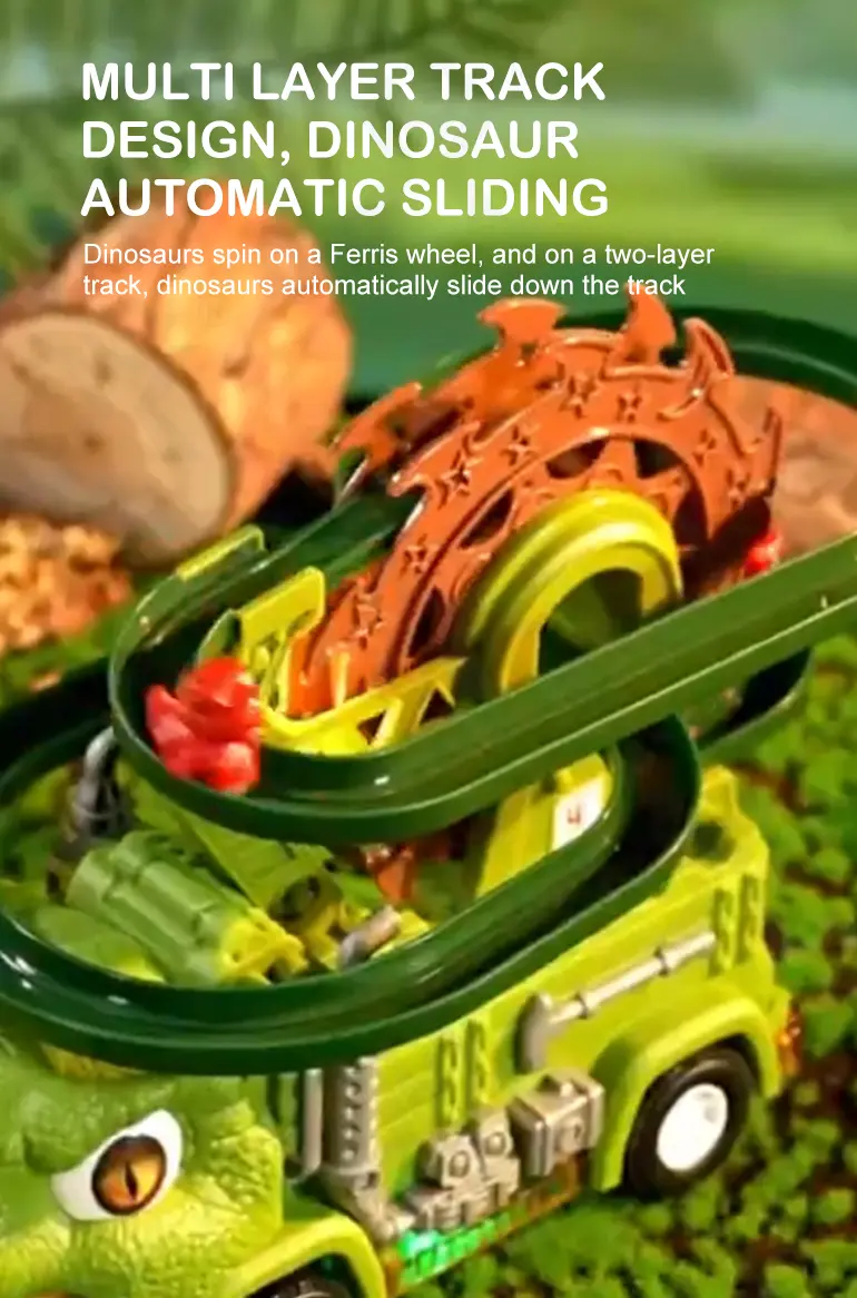 Dinosaur Slide Track Car Toys Set (TG5020499) — product detail panel 5