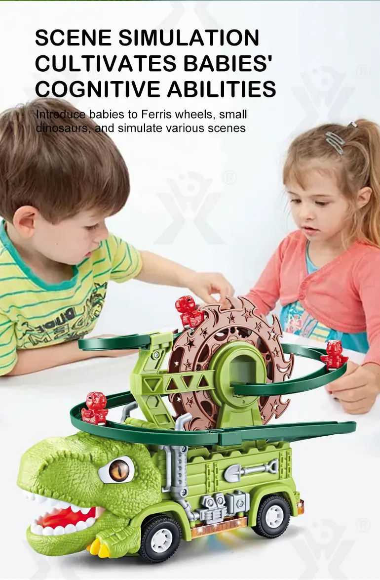 Dinosaur Slide Track Car Toys Set (TG5020499) — product detail panel 7