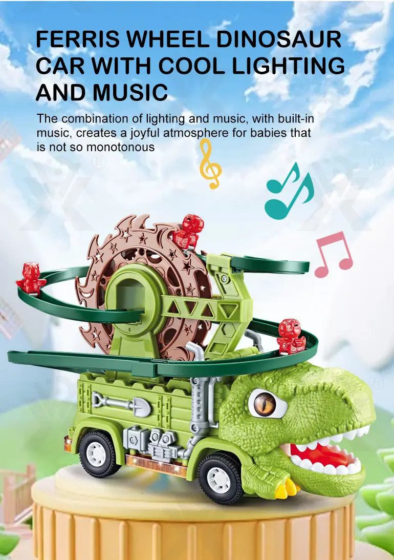 Dinosaur Slide Track Car Toys Set (TG5020499) — product detail panel 8