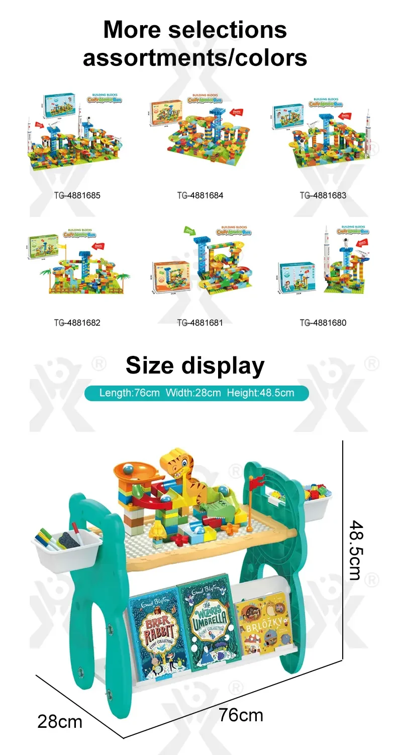 Multi-Functional Learning Table & Art Easel, Drawing Board & Building Blocks Set Toy- Educational Toys Factory Supply (TG5087197) — product detail panel 8