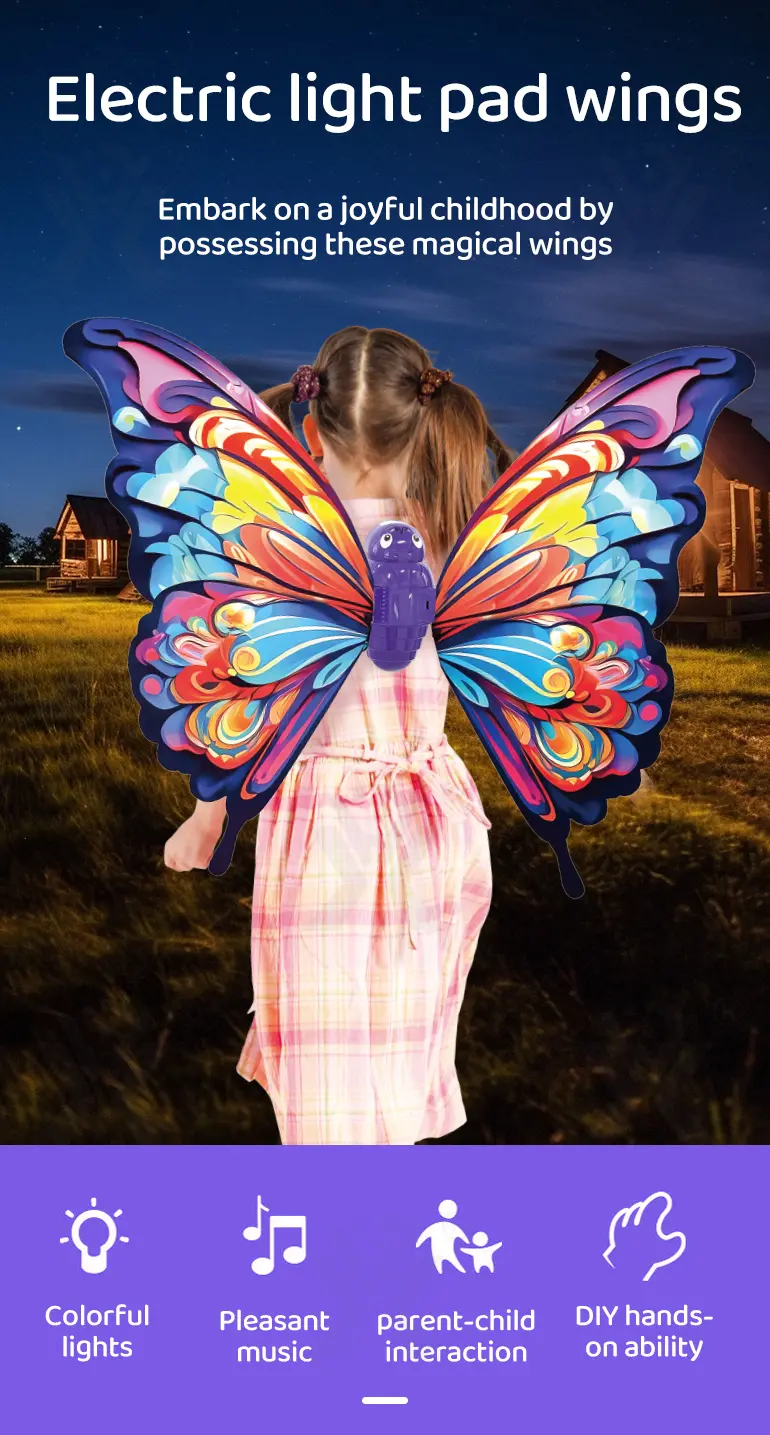 Electric Butterfly Wings Toy, Costume for Kids Dress Up (TG5002706) — product detail panel 1