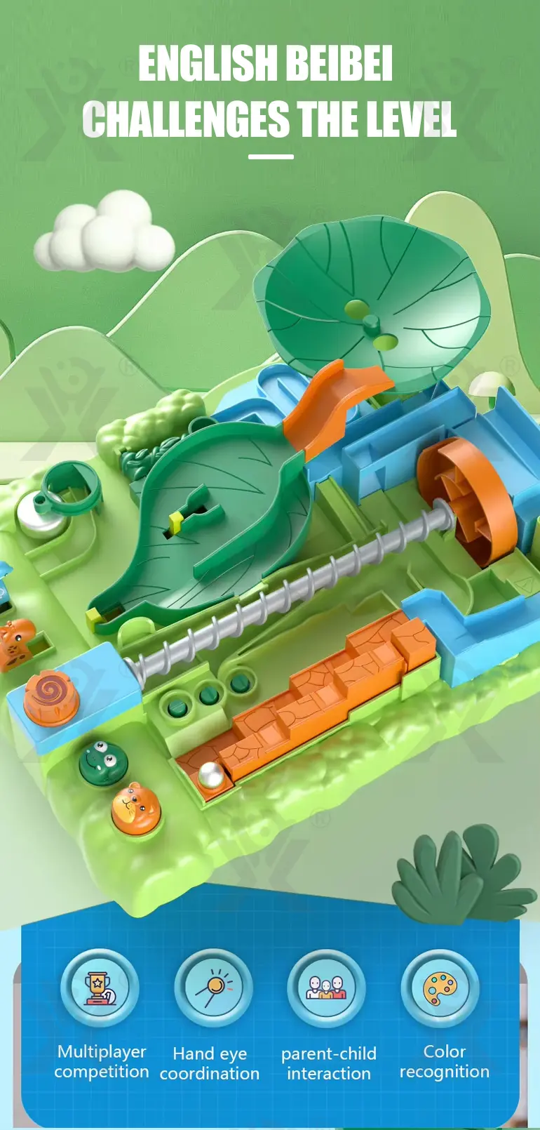 Interactive Jungle Adventure Ball Maze Board Game- Educational Children’s Toys (TG4520702) — product detail panel 1