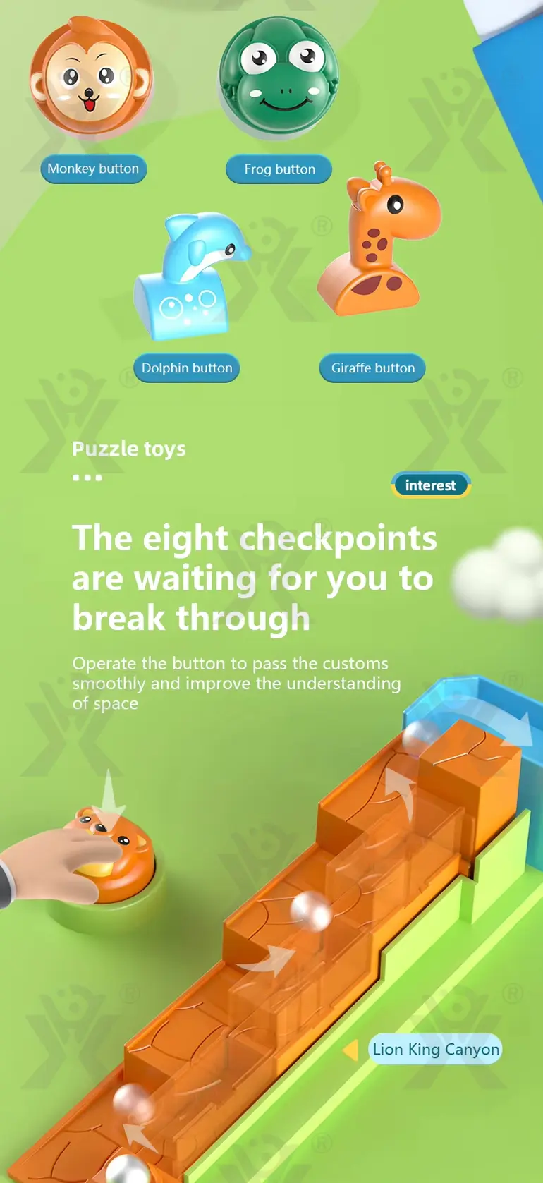 Interactive Jungle Adventure Ball Maze Board Game- Educational Children’s Toys (TG4520702) — product detail panel 3