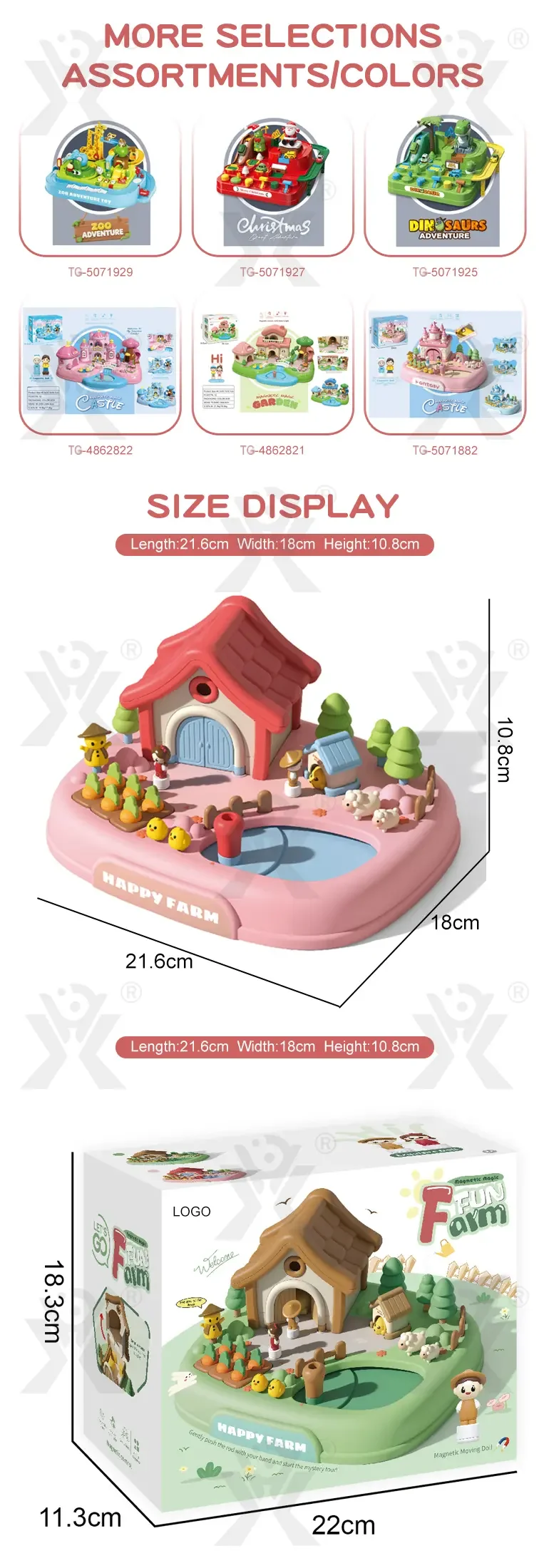 Children’s Magnetic Doll House Toy Table Game, Educational Family Fun Toy (TG5071881) — product detail panel 8
