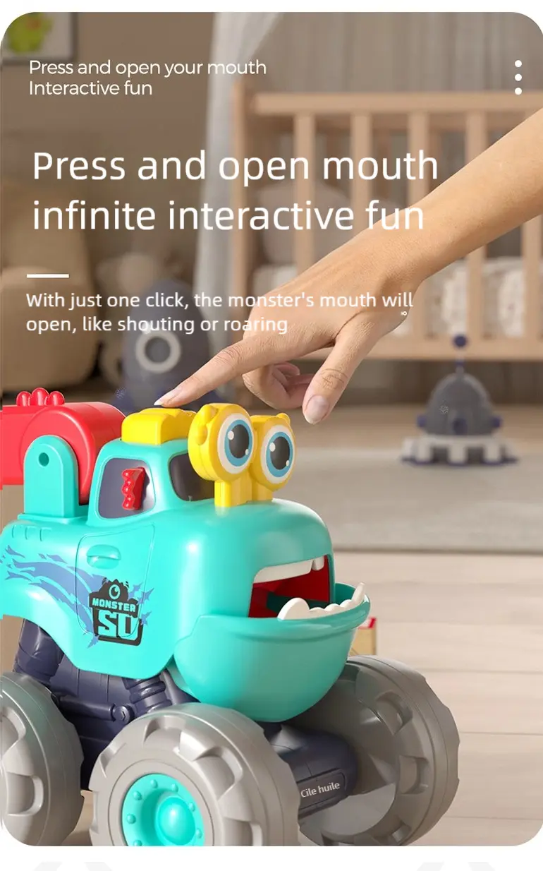 Pull Back Monster Car Toy, Fun Monster Construction Truck (TG4213269) — product detail panel 7